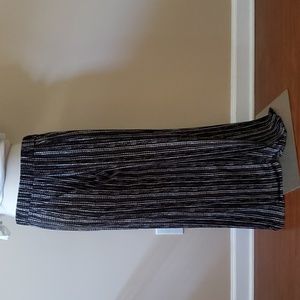 XL black and white palazzo pants